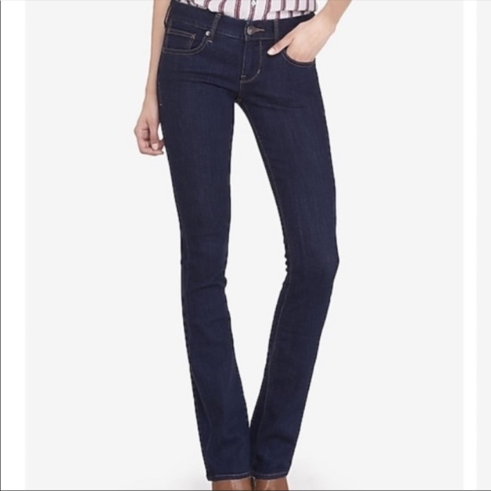 NWOT Express Low-Rise Barely Boot Jeans